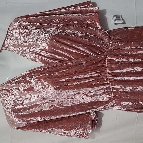 Dress Pink Crushed Velvet Dress sz4 - Picture 1 of 13